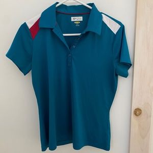 Greg Norman Teal Men’s Golf Shirt /  GN Polo Sz. M